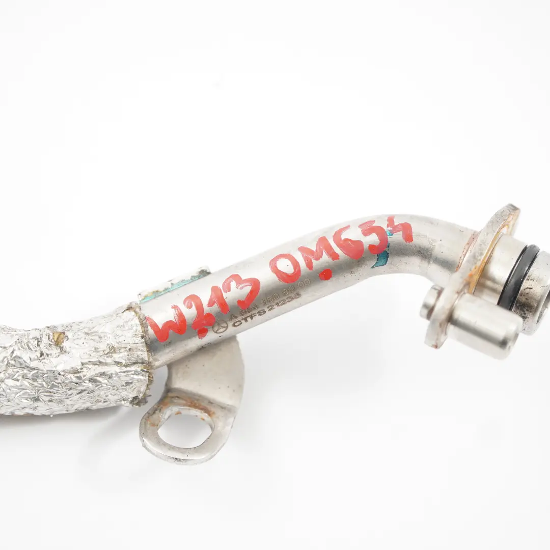 Mercedes W213 OM654 Turbocharger Turbo Oil Return Pipe Line Hose - SKU A6541808000 - Part number A6541808000