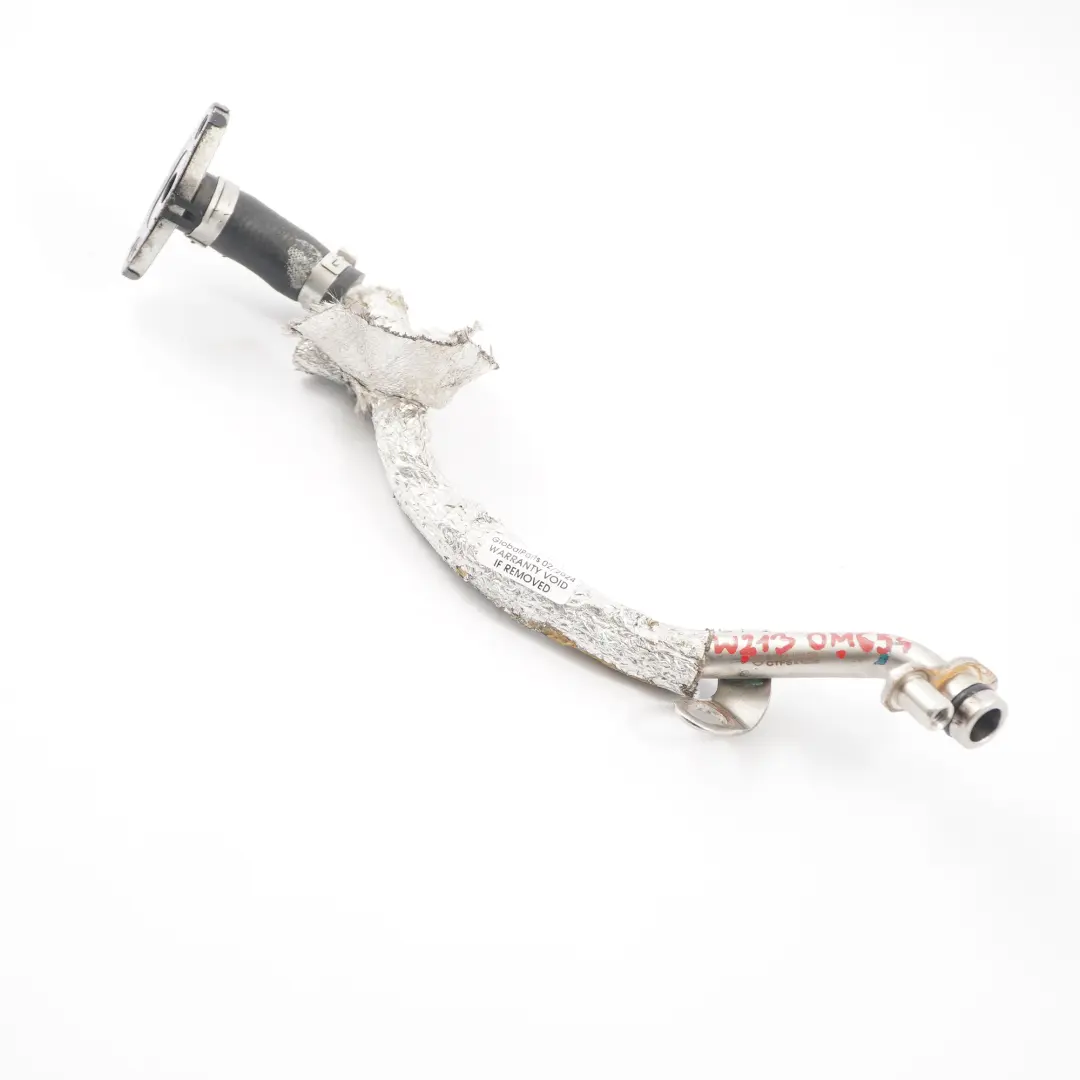 OM654 Turbocharger Turbo Oil Return Pipe Line Hose to Mercedes W213 with Part number A6541808000 Mercedes W213 OM654 Turbocharger Turbo Oil Return Pipe Line Hose - SKU A6541808000 - Part number A6541808000