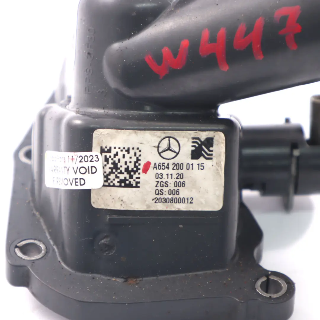 Mercedes W213 W447 OM654 Diesel Termostato Alloggiamento Unità - SKU A6542000115 - Numero di parte A6542000115