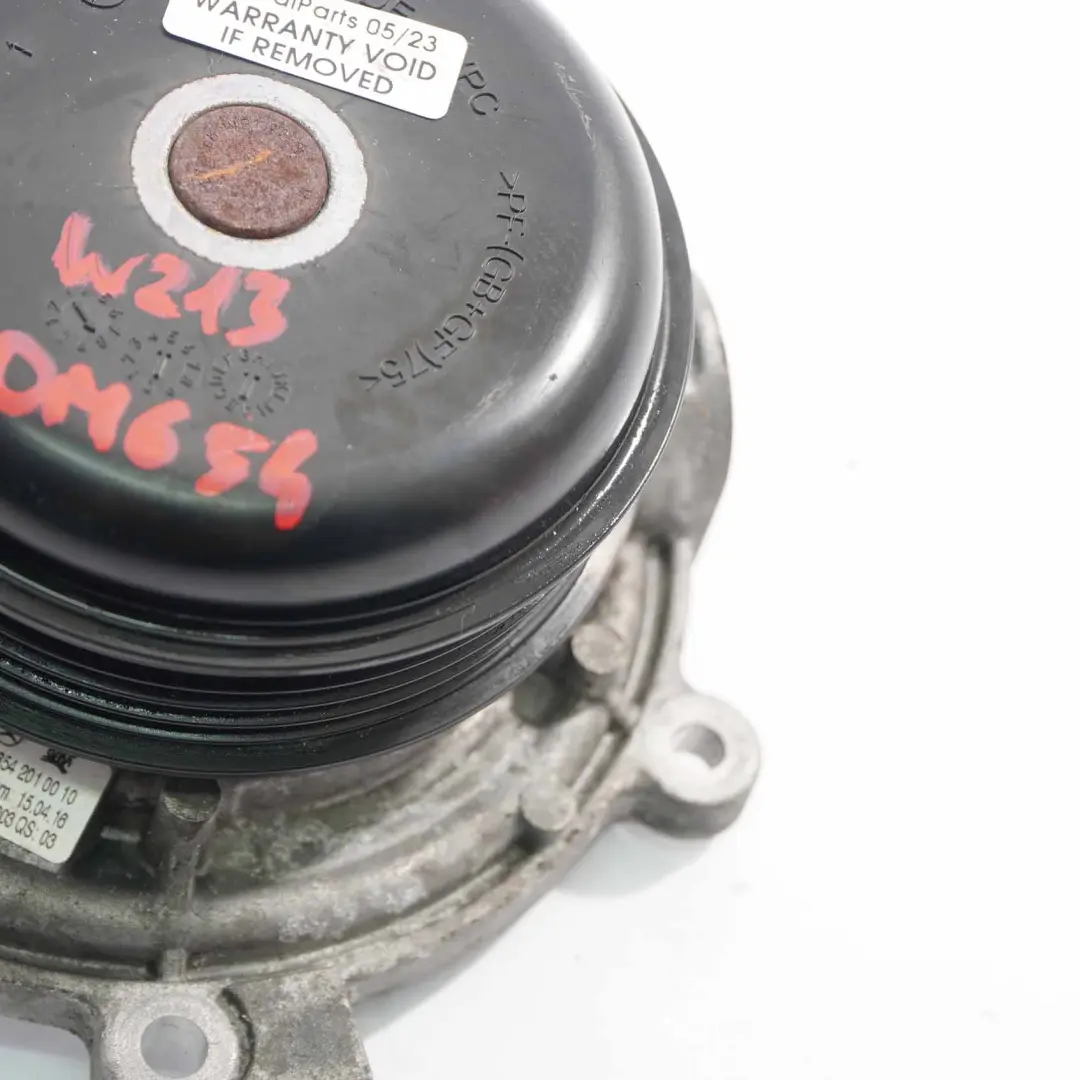 Mercedes W213 OM654 Diesel Engine Water Pump Coolant Water Unit - SKU A6542010010 - Part number A6542010010