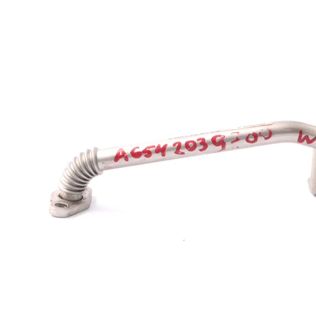 Mercedes W213 W447 OM654 Diesel EGR Tuyau refroidissement ligne - SKU A6542039700 - Numéro de pièce A6542039700