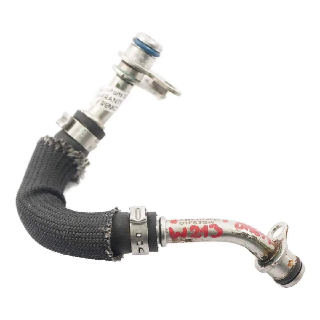 OM654 Tuyau de refroidissement Ligne turbocompresseur pour Mercedes W213 à propos du numéro de pièce A6542039701 Mercedes W213 OM654 Tuyau de refroidissement Ligne turbocompresseur - SKU A6542039701 - Numéro de pièce A6542039701