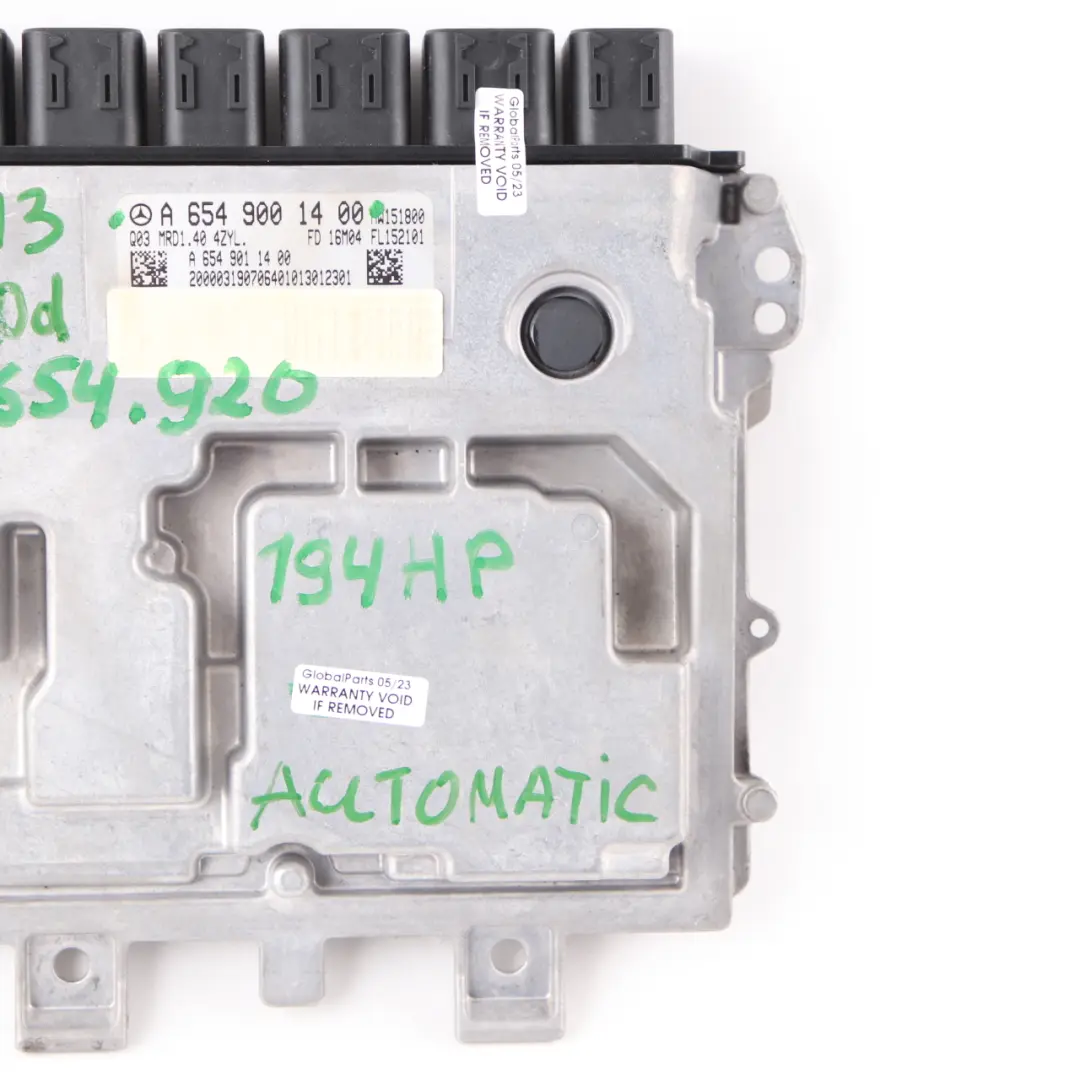 Mercedes W213 E220 CDI OM654.920 Engine Control Unit ECU Automatic - SKU A6549001400 - Part number A6549001400
