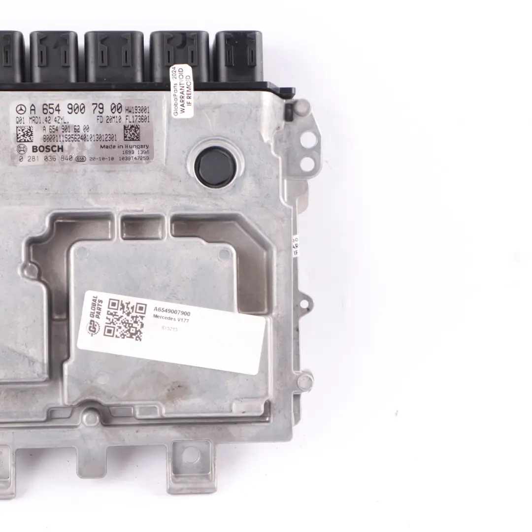 Mercedes W177 A 220d 654.920 654920 190HP Engine ECU Unit Automatic - SKU A6549007900 - Part number A6549007900