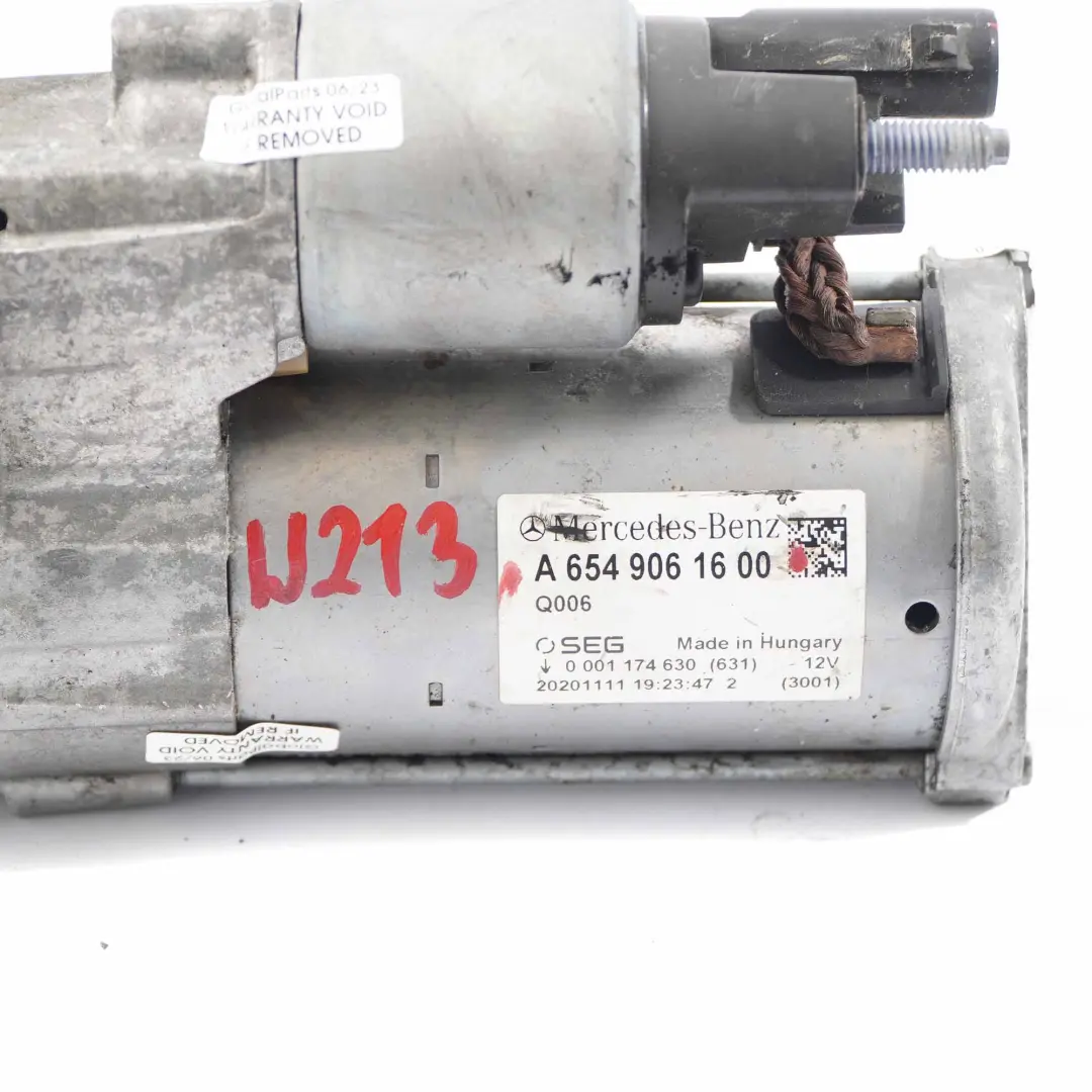 Anlasser Mercedes W205 W213 W238 W447 OM654 Motor Diesel für mit Teilenummer A6549061600 Anlasser Mercedes W205 W213 W238 W447 OM654 Motor Diesel - SKU A6549061600 - Teilenummer A6549061600