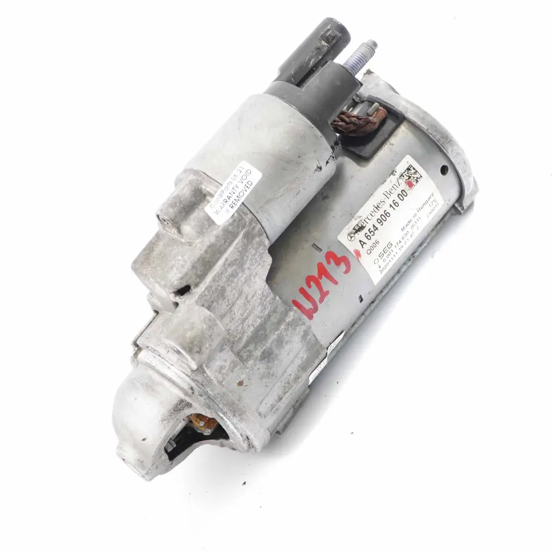  Anlasser Mercedes W205 W213 W238 W447 OM654 Motor Diesel - SKU A6549061600 - Teilenummer A6549061600