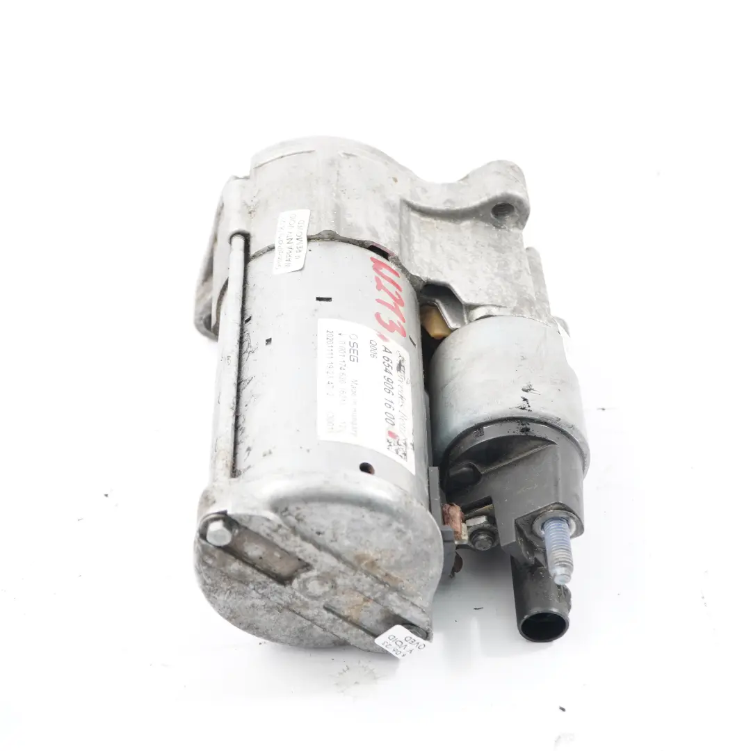  Starter Motor Mercedes W205 W213 W238 W447 OM654 Engine Diesel - SKU A6549061600 - Part number A6549061600