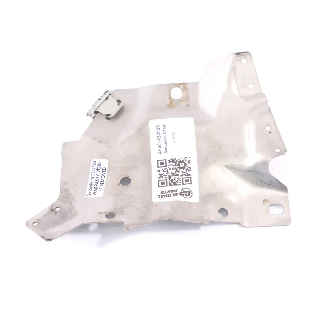 Heat Shield Mercedes X164 Diesel Catalytic Converter Exhaust Cover to with Part number A6561422000 Heat Shield Mercedes X164 Diesel Catalytic Converter Exhaust Cover - SKU A6561422000 - Part number A6561422000