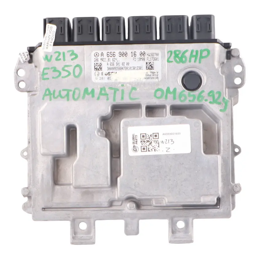 656929 656.929 286HP Engine Unit ECU Automatic to Mercedes W213 E350 with Part number A6569001600 Mercedes W213 E350 656929 656.929 286HP Engine Unit ECU Automatic - SKU A6569001600 - Part number A6569001600