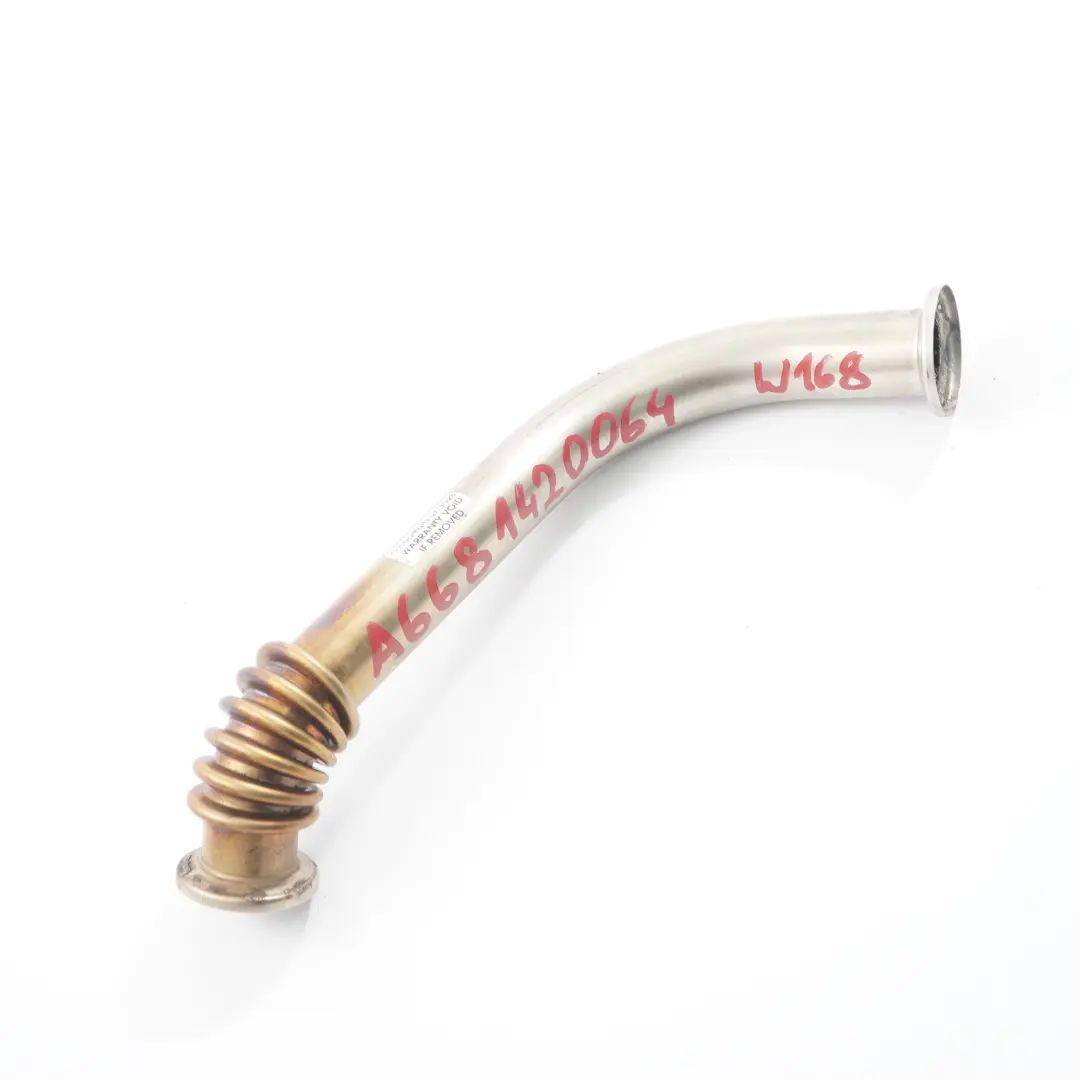 OM668 Diesel Abgaskrümmer AGR Leitung Schlauch für Mercedes W168 mit Teilenummer A6681420064 Mercedes W168 OM668 Diesel Abgaskrümmer AGR Leitung Schlauch - SKU A6681420064 - Teilenummer A6681420064