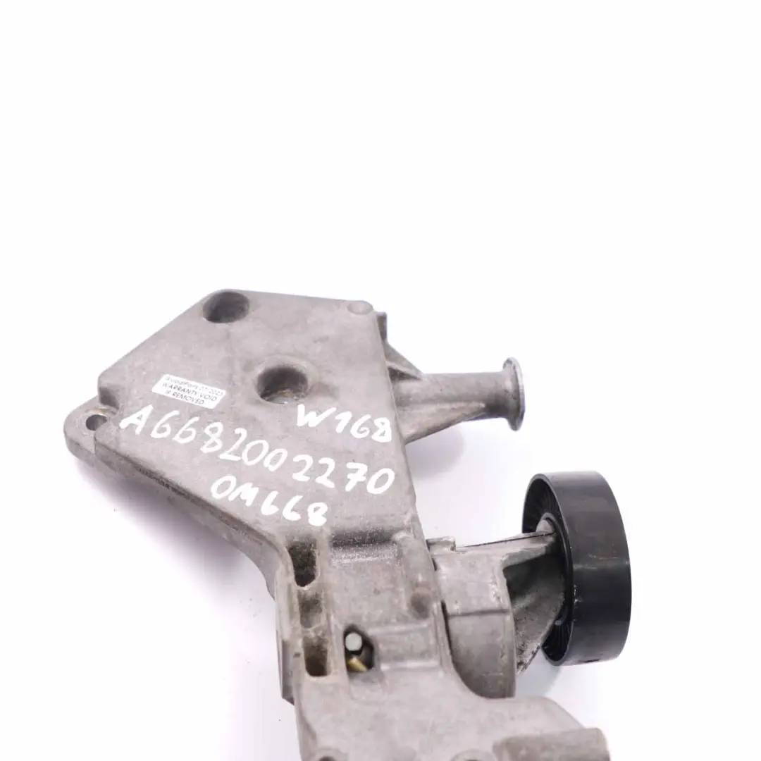 Belt Tensioner Mercedes W168 OM668 Drive Pulley Diesel Mount to Engine with Part number A6682002270 Engine Belt Tensioner Mercedes W168 OM668 Drive Pulley Diesel Mount - SKU A6682002270 - Part number A6682002270