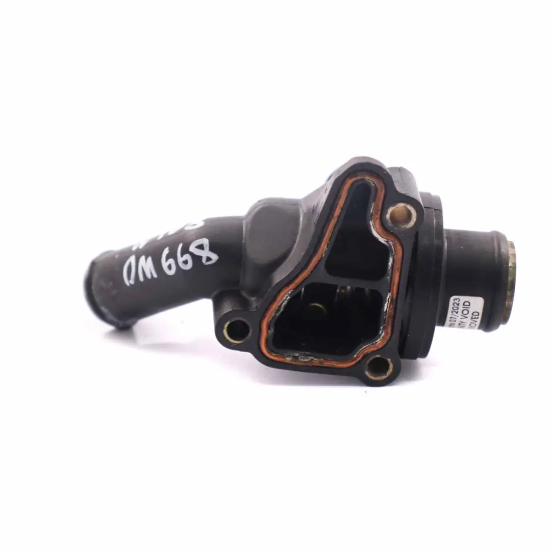 OM668 Diesel Thermostat Kühlmittelgehäuse für Mercedes W168 mit Teilenummer A6682030275 Mercedes W168 OM668 Diesel Thermostat Kühlmittelgehäuse - SKU A6682030275 - Teilenummer A6682030275