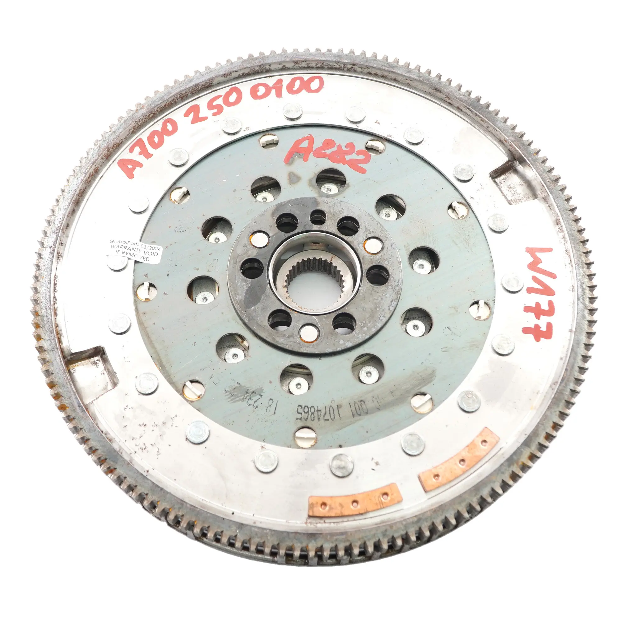 Flywheel Mercedes W177 Petrol M282 Dual Clutch Dual Mass Flywheel A7002500100