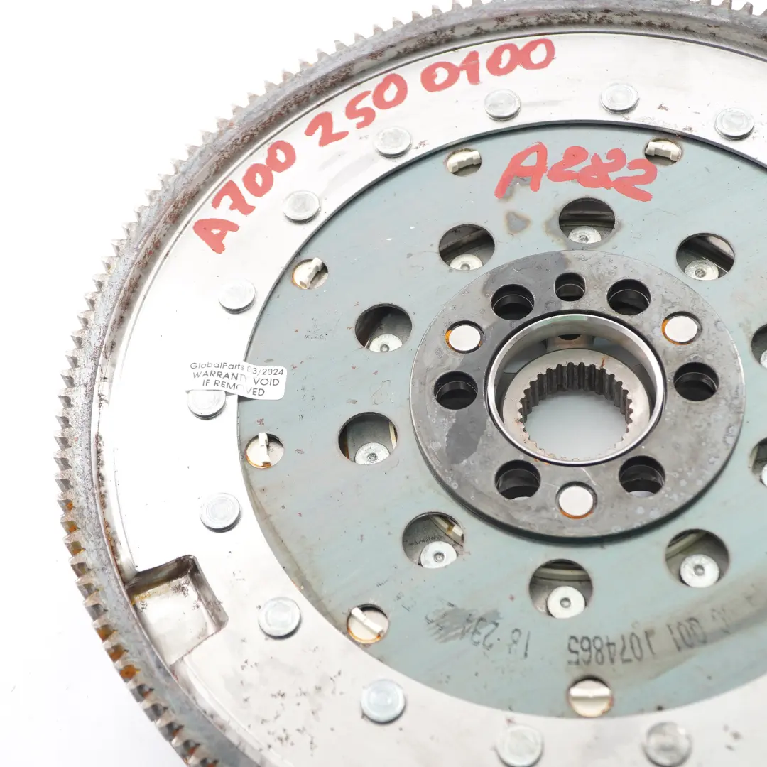 Flywheel Mercedes W177 Petrol M282 Dual Clutch Dual Mass Flywheel to with Part number A7002500100 Flywheel Mercedes W177 Petrol M282 Dual Clutch Dual Mass Flywheel - SKU A7002500100 - Part number A7002500100