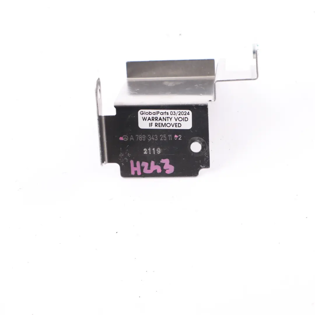 Plate Mount Support Holder Bracket to Mercedes H243 EQA with Part number A7893432511 Mercedes H243 EQA Plate Mount Support Holder Bracket - SKU A7893432511 - Part number A7893432511
