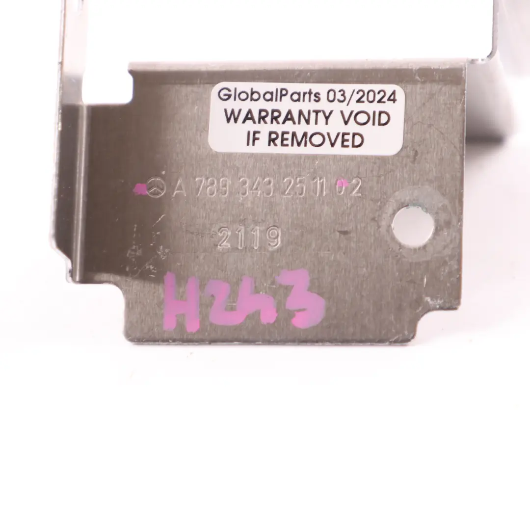 Plate Mount Support Holder Bracket to Mercedes H243 EQA with Part number A7893432511 Mercedes H243 EQA Plate Mount Support Holder Bracket - SKU A7893432511 - Part number A7893432511