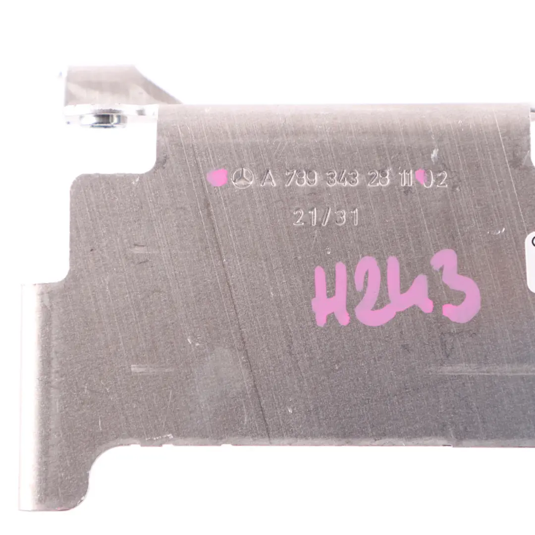 Plate Mount Support Holder Bracket to Mercedes H243 EQA with Part number A7893432811 Mercedes H243 EQA Plate Mount Support Holder Bracket - SKU A7893432811 - Part number A7893432811