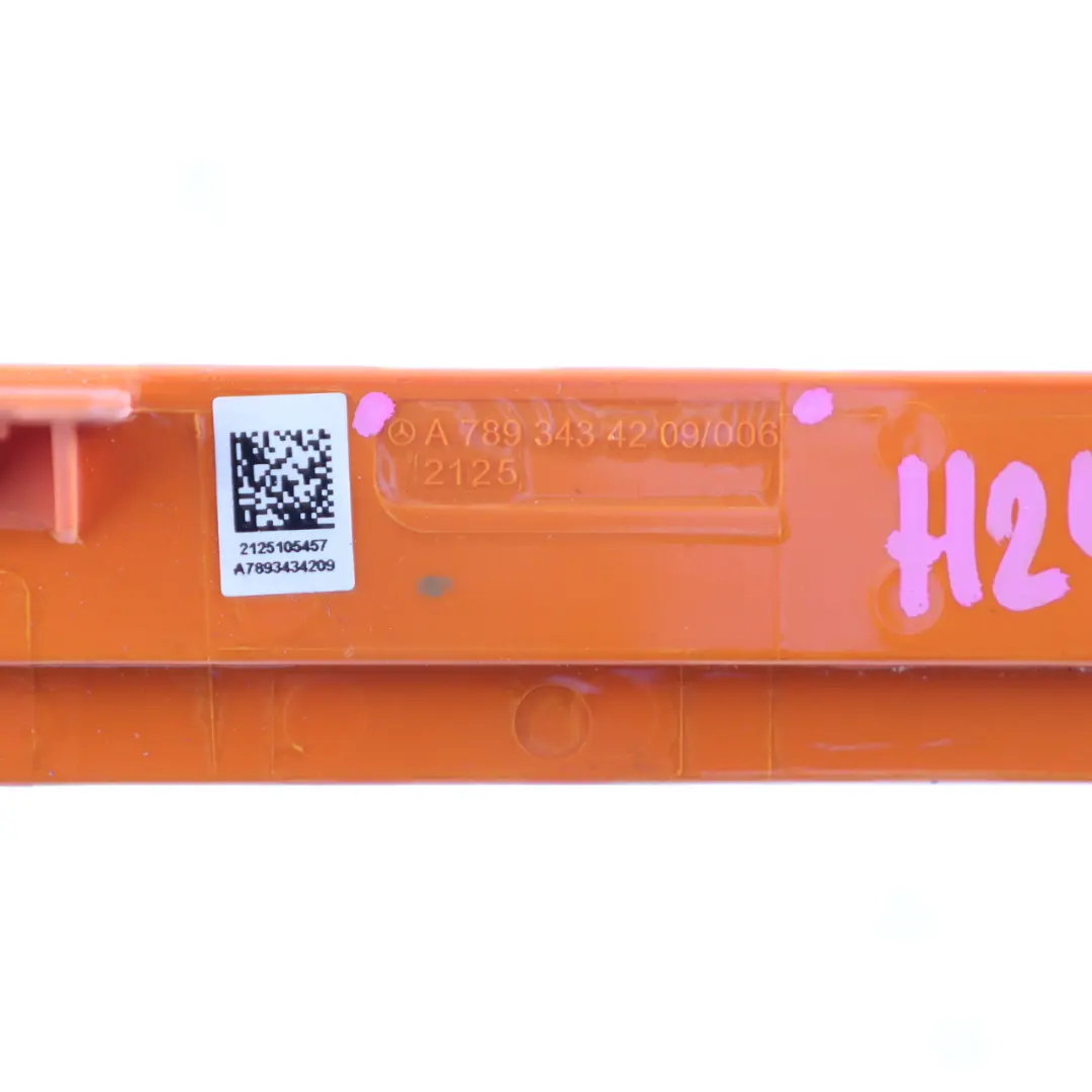 Bar Reinforcement Support Strut Bracket Orange to Mercedes EQA H243 with Part number A7893434209 Mercedes EQA H243 Bar Reinforcement Support Strut Bracket Orange - SKU A7893434209 - Part number A7893434209