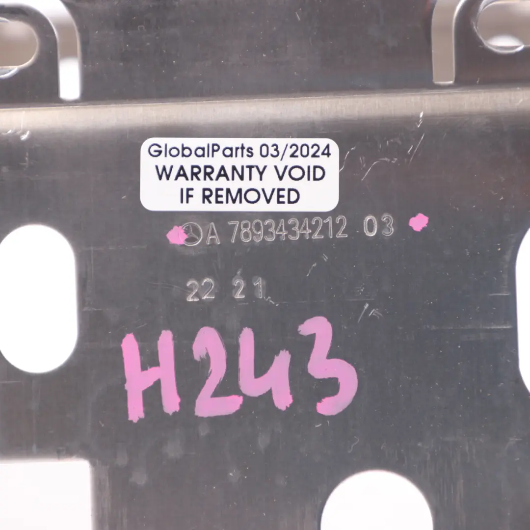 Mounting Bracket Holder Support Mount to Mercedes H243 EQA with Part number A7893434212 Mercedes H243 EQA Mounting Bracket Holder Support Mount - SKU A7893434212 - Part number A7893434212