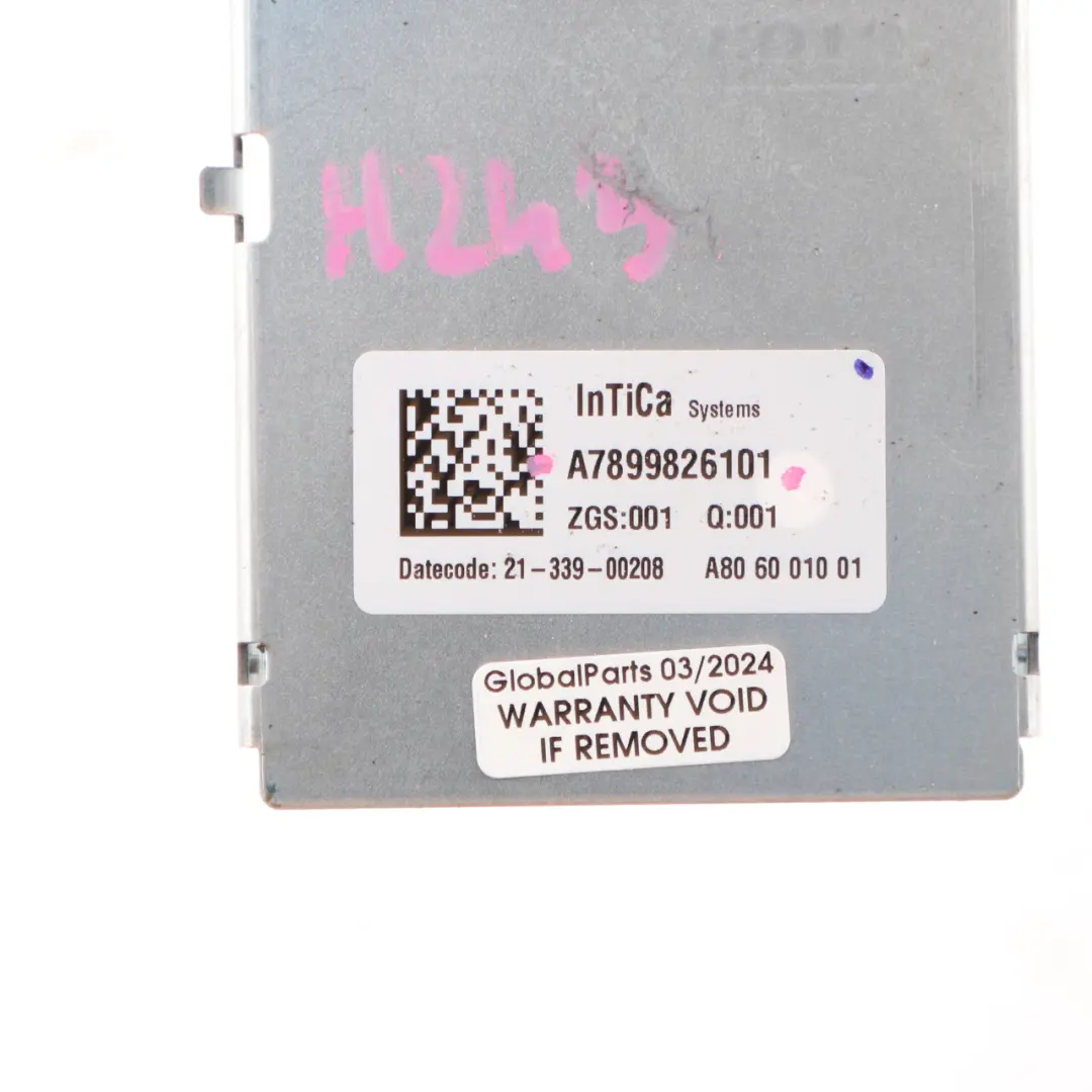 Intica Systems Mount Support Holder Bracket to Mercedes H243 EQA with Part number A7899826101 Mercedes H243 EQA Intica Systems Mount Support Holder Bracket - SKU A7899826101 - Part number A7899826101