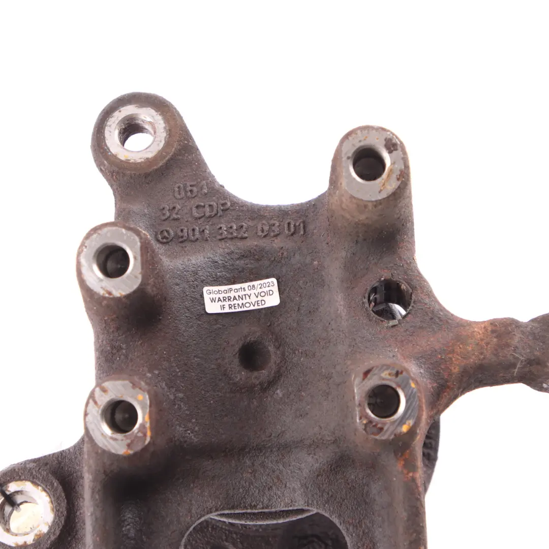 W901 Rueda Delantera Izquierda Suspensión Cubo Nudillo para Mercedes con número de pieza A9013320301 Mercedes W901 Rueda Delantera Izquierda Suspensión Cubo Nudillo - SKU A9013320301 - Número de pieza A9013320301