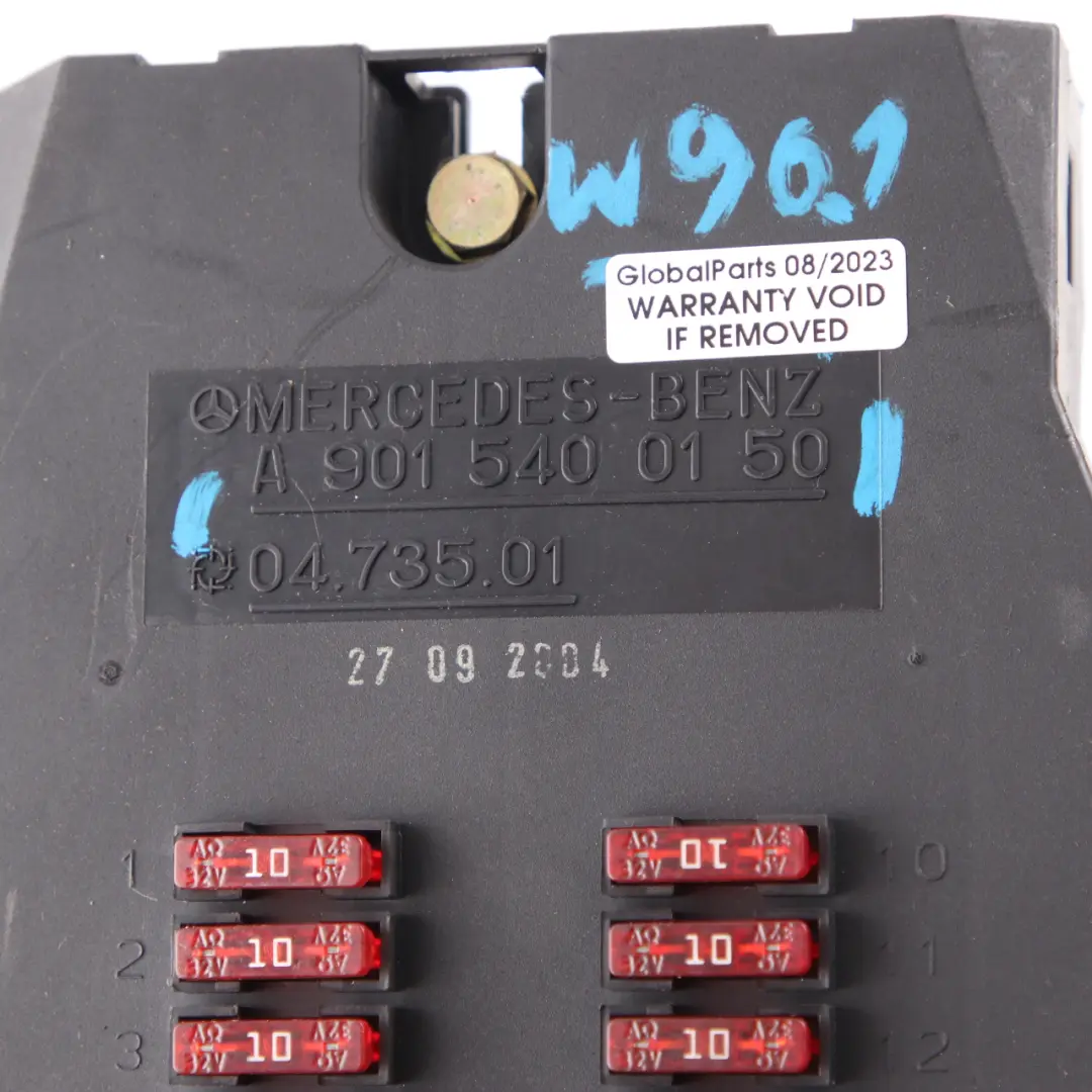 Fuse Box Mercedes Sprinter W901 W902 W903 W904 Relay Control Unit to with Part number A9015400150 Fuse Box Mercedes Sprinter W901 W902 W903 W904 Relay Control Unit - SKU A9015400150 - Part number A9015400150
