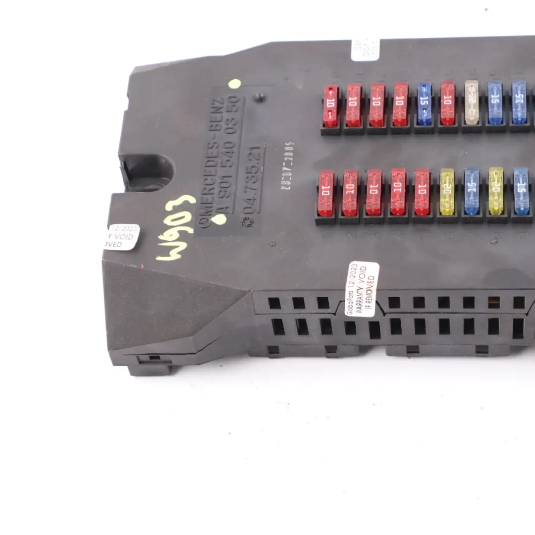 W903 Fuse Box Relay Electrical Box Unit to Mercedes Sprinter with Part number A9015400350 Mercedes Sprinter W903 Fuse Box Relay Electrical Box Unit - SKU A9015400350 - Part number A9015400350