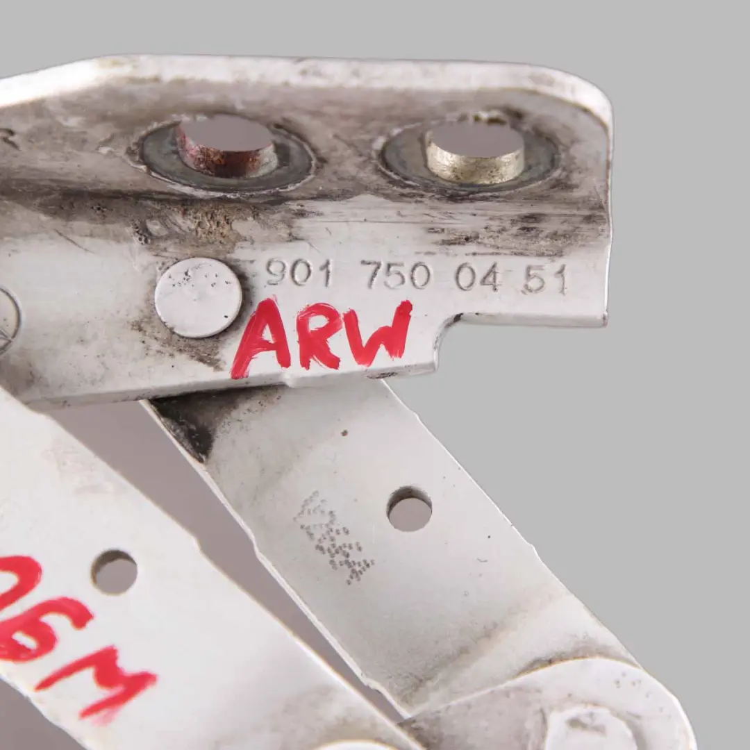  Hood Bonnet Hinge Mercedes W901 W903 Right O/S Engine Arctic White - SKU A9017500451-ARM - Part number A9017500451