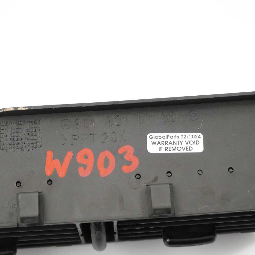  Luft auslass Mercedes W901 W903 W905 Armaturenbrett Mitte Gitter - SKU A9018310130 - Teilenummer A9018310130