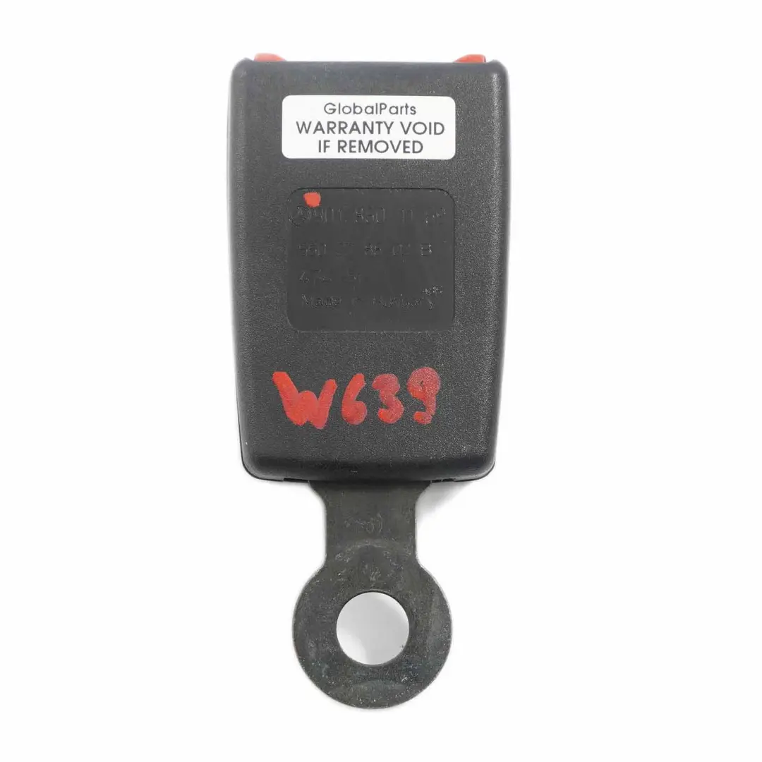 Mercedes W639 W906 Seat Buckle Tensioner Belt Rear Centre - SKU A9018601169 - Part number A9018601169