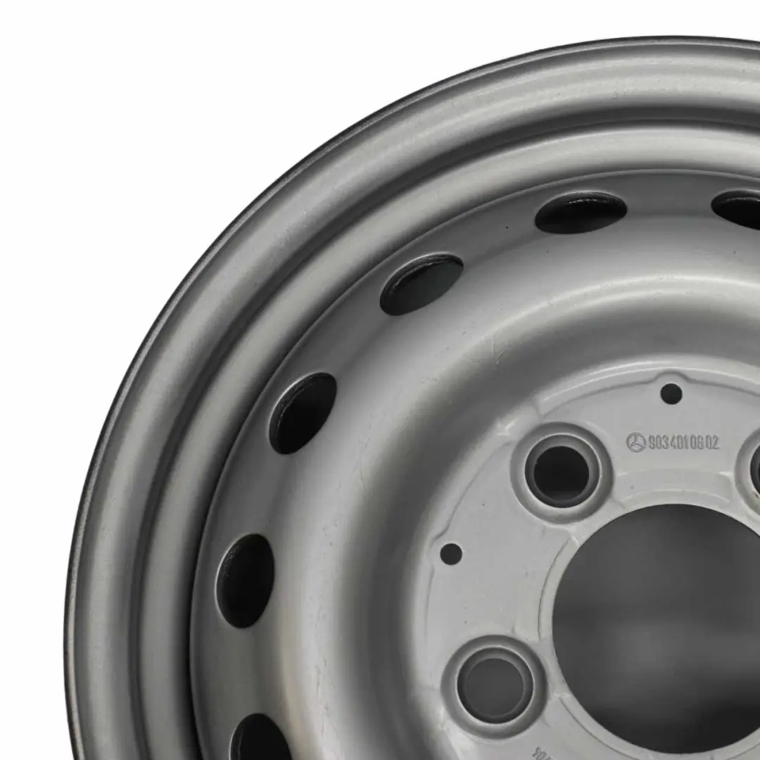 Mercedes Sprinter W901 W903 Cerchio in acciaio nero 15" 6J ET:75 - SKU A9034010802 - Numero di parte A9034010802
