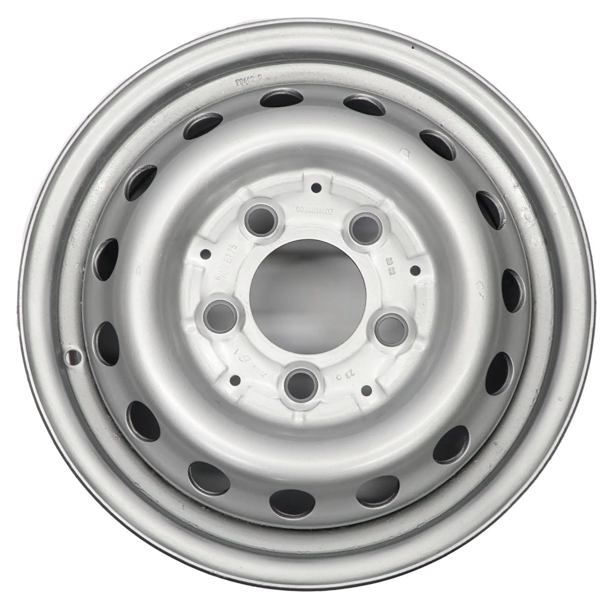 Mercedes Sprinter W901 W903 Argento Cerchio in acciaio 15" 6J ET:75 9034011402