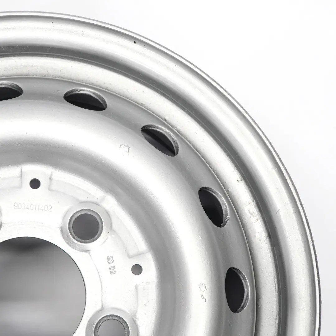 Mercedes Sprinter W901 W903 Llanta de acero plateada 15" 6J ET:75 9034011402 - SKU A9034011402 - Número de pieza A9034011402