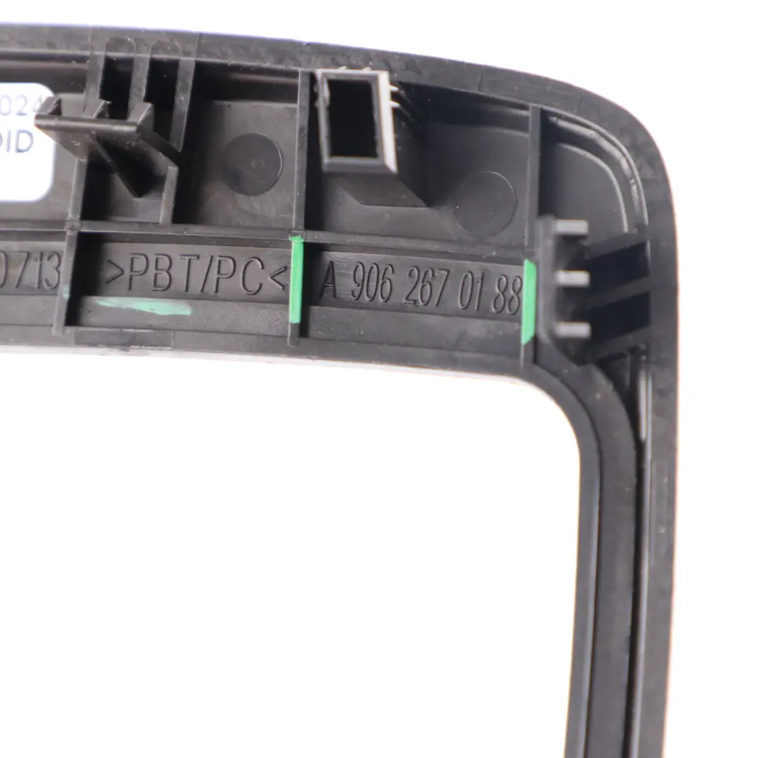 Selector Lever Cover Surround Trim Automatic to Mercedes W906 Gear with Part number A9062670188 Mercedes W906 Gear Selector Lever Cover Surround Trim Automatic - SKU rhd-A9062670188 - Part number A9062670188