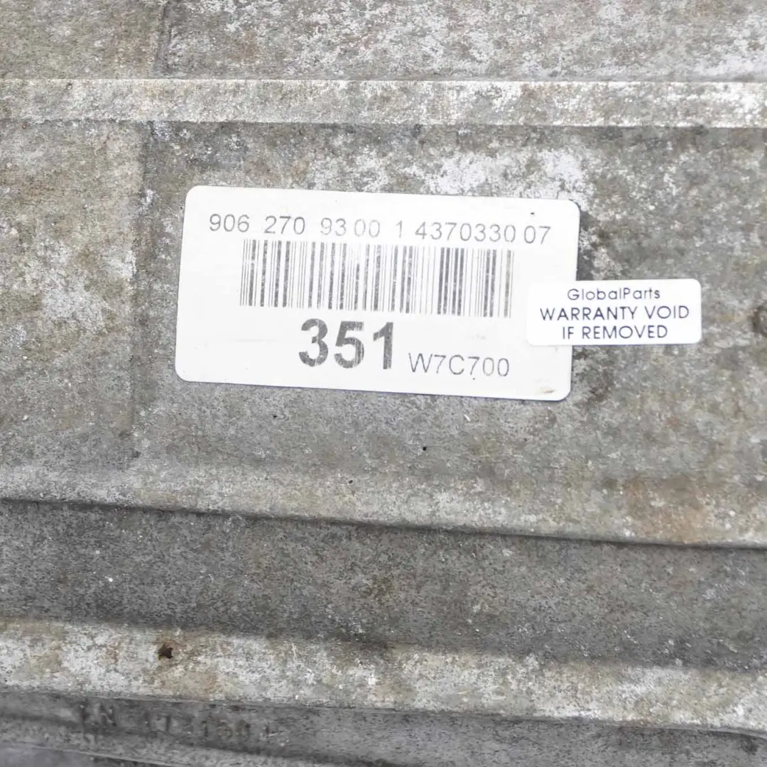 Gearbox 722908 722.908 A9062709300 WARRANTY to Mercedes Sprinter W906 Automatic with Part number A9062709700 Mercedes Sprinter W906 Automatic Gearbox 722908 722.908 A9062709300 WARRANTY - SKU A9062709700 - Part number A9062709700