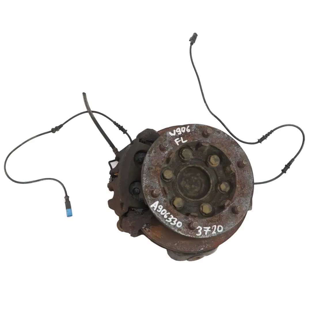 Portaruota Mercedes W906 Sospensione anteriore destra Mozzo ruota Disco freno  - SKU A9063303720 - Numero di parte A9063303720