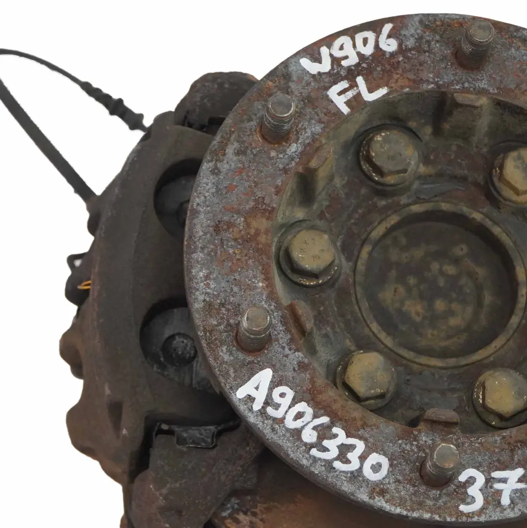 Carrier Mercedes W906 Front Right Suspension O/S Wheel Hub Brake Disc to Wheel with Part number A9063303720 Wheel Carrier Mercedes W906 Front Right Suspension O/S Wheel Hub Brake Disc - SKU A9063303720 - Part number A9063303720