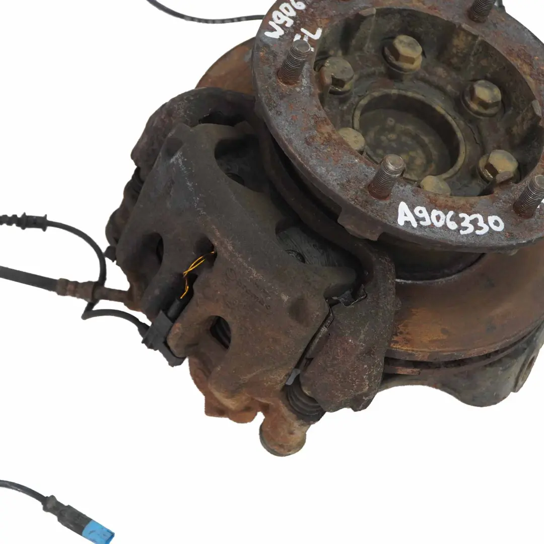 Portarruedas Mercedes W906 Suspensión Delantera Derecha Disco de Freno para con número de pieza A9063303720 Portarruedas Mercedes W906 Suspensión Delantera Derecha Disco de Freno - SKU A9063303720 - Número de pieza A9063303720