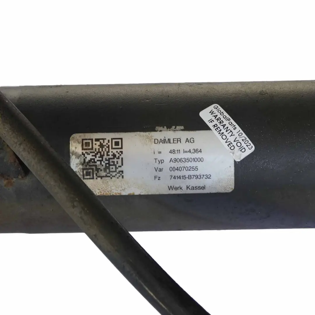Diferencial trasero 741415 48:11 4,364 para Mercedes Sprinter W906 con número de pieza A9063501000 Mercedes Sprinter W906 Diferencial trasero 741415 48:11 4,364 - SKU A9063501000 - Número de pieza A9063501000