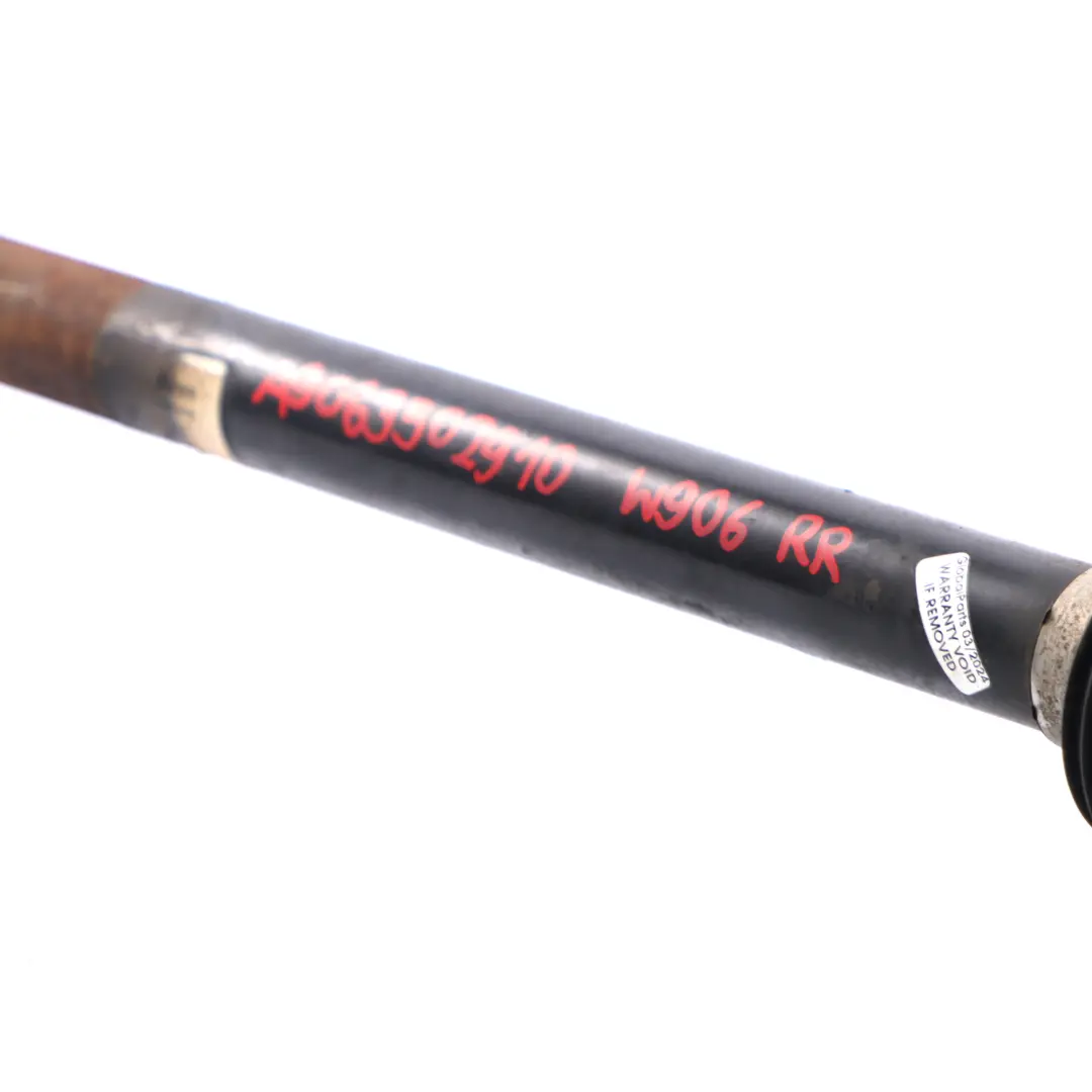 Eje de transmisión trasero derecho para Mercedes Sprinter W906 con número de pieza A9063502910 Mercedes Sprinter W906 Eje de transmisión trasero derecho - SKU A9063502910 - Número de pieza A9063502910