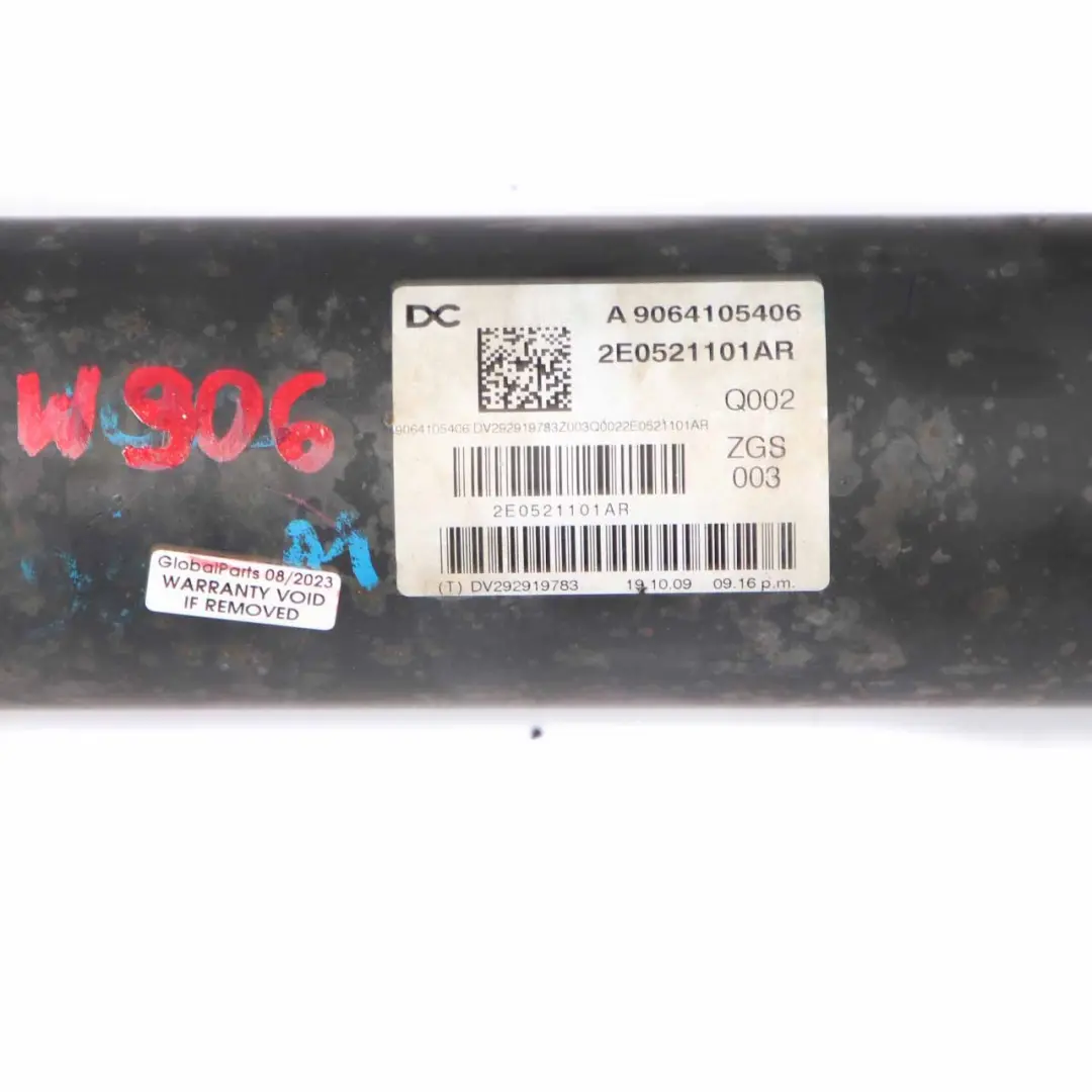 Mercedes Sprinter W906 Propshaft Drive Shaft Manual Transmission - SKU A9064105406 - Part number A9064105406