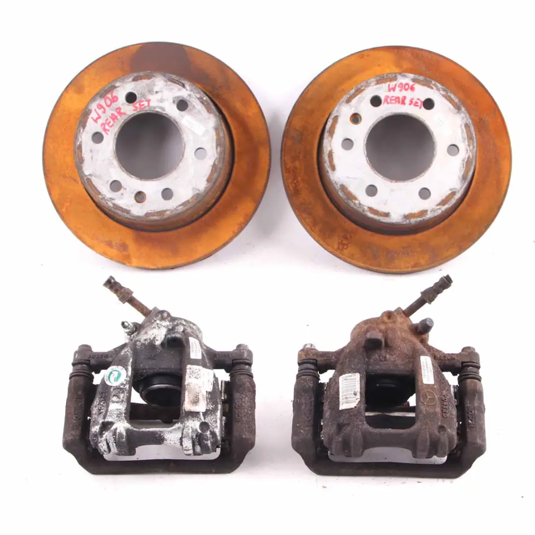  Brake Discs Calipers Mercedes Sprinter W906 Rear Left Right Wheel N/O/S Set - SKU A9064230012-1 - Part number A9064230012