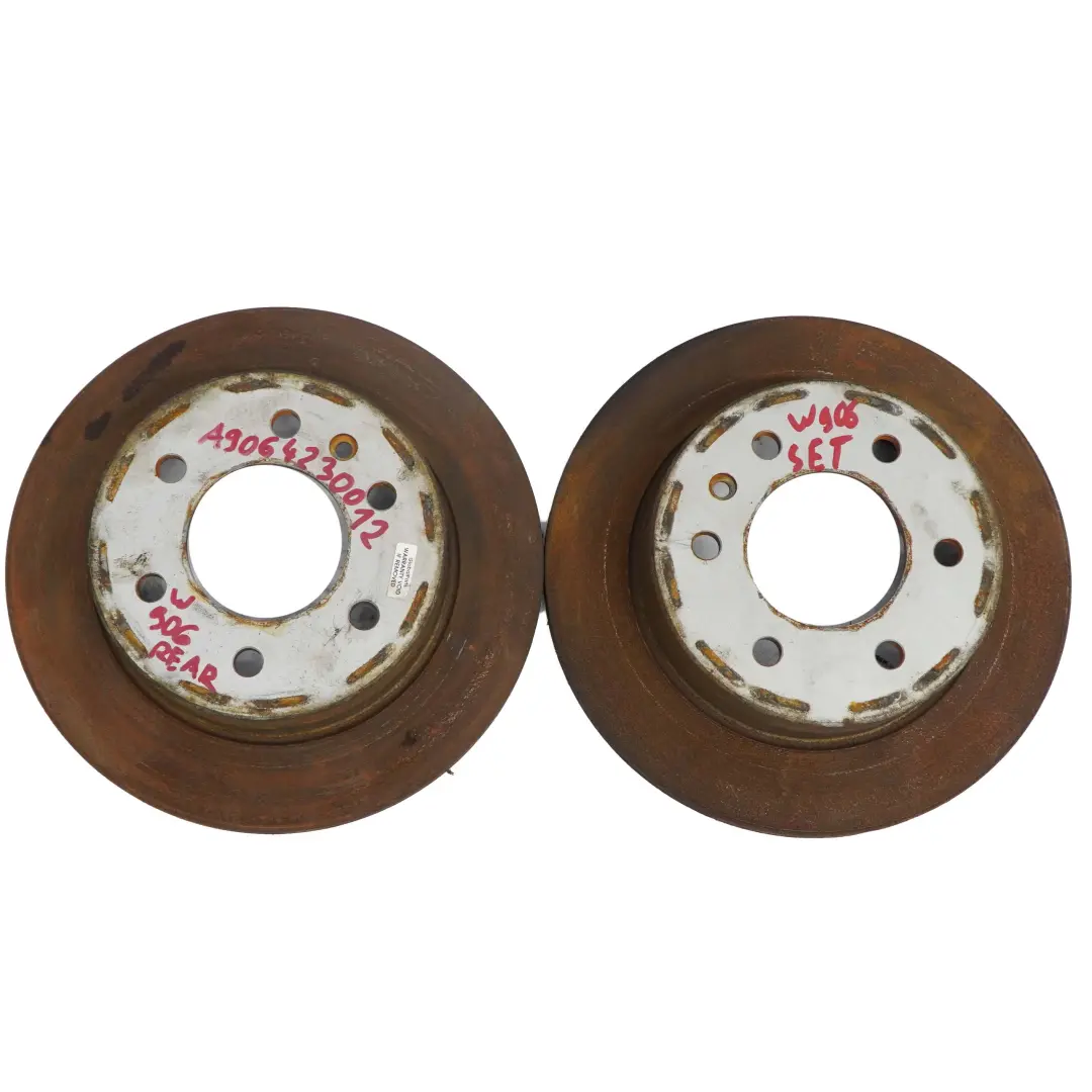 Mercedes-Benz Sprinter W906 Rear Left Right N/O/S Wheel Brake Disc Set 298/16 to with Part number A9064230012 Mercedes-Benz Sprinter W906 Rear Left Right N/O/S Wheel Brake Disc Set 298/16 - SKU A9064230012 - Part number A9064230012