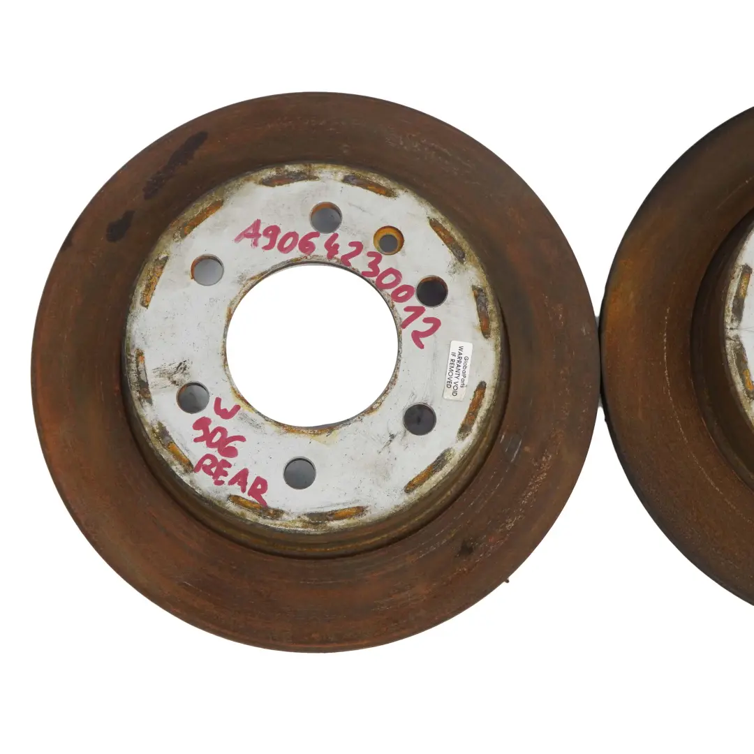 Mercedes Sprinter W906 Trasera Izquierda Derecha N/ Rueda Freno Disco Set 298/16 - SKU A9064230012 - Número de pieza A9064230012