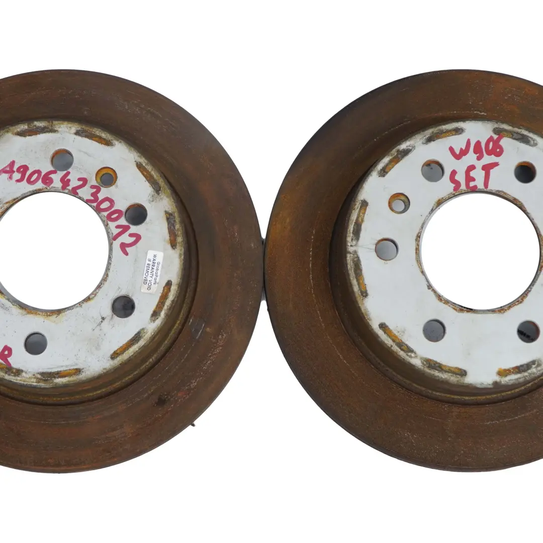 Mercedes Sprinter W906 Trasera Izquierda Derecha N/ Rueda Freno Disco Set 298/16 - SKU A9064230012 - Número de pieza A9064230012