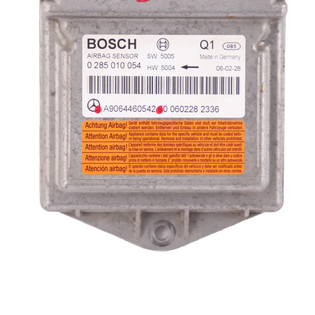  Mercedes-Benz W639 W906 ECU Unità di controllo Modulo sensore Air - SKU A9064460542 - Numero di parte A9064460542