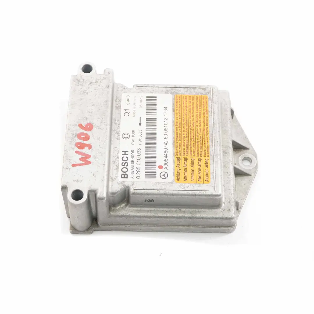 SRS Bag Modulo di controllo 0285010033 per Mercedes Sprinter W906 Air con numero di parte A9064460742 Mercedes Sprinter W906 Air SRS Bag Modulo di controllo 0285010033 - SKU A9064460742 - Numero di parte A9064460742