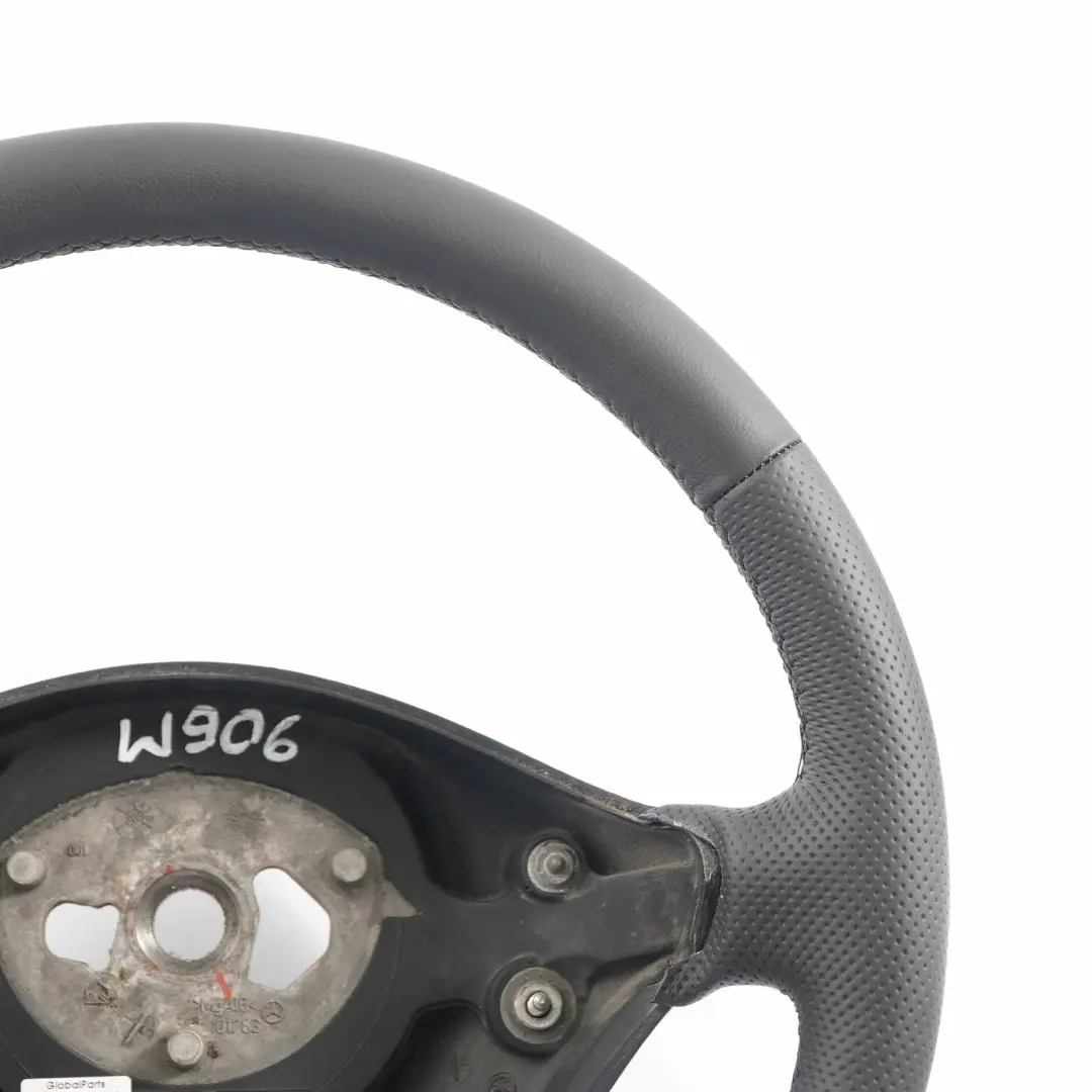 Leather Steering Wheel Black Thread to Mercedes Sprinter W906 NEW Black with Part number A9064640001 Mercedes Sprinter W906 NEW Black Leather Steering Wheel Black Thread - SKU A9064640001-1 - Part number A9064640001