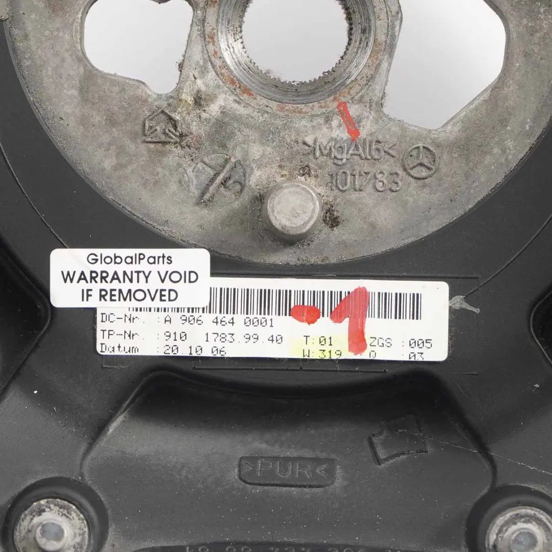 NUOVO volante in pelle nera filo nero per Mercedes Sprinter W906 con numero di parte A9064640001 Mercedes Sprinter W906 NUOVO volante in pelle nera filo nero - SKU A9064640001-1 - Numero di parte A9064640001