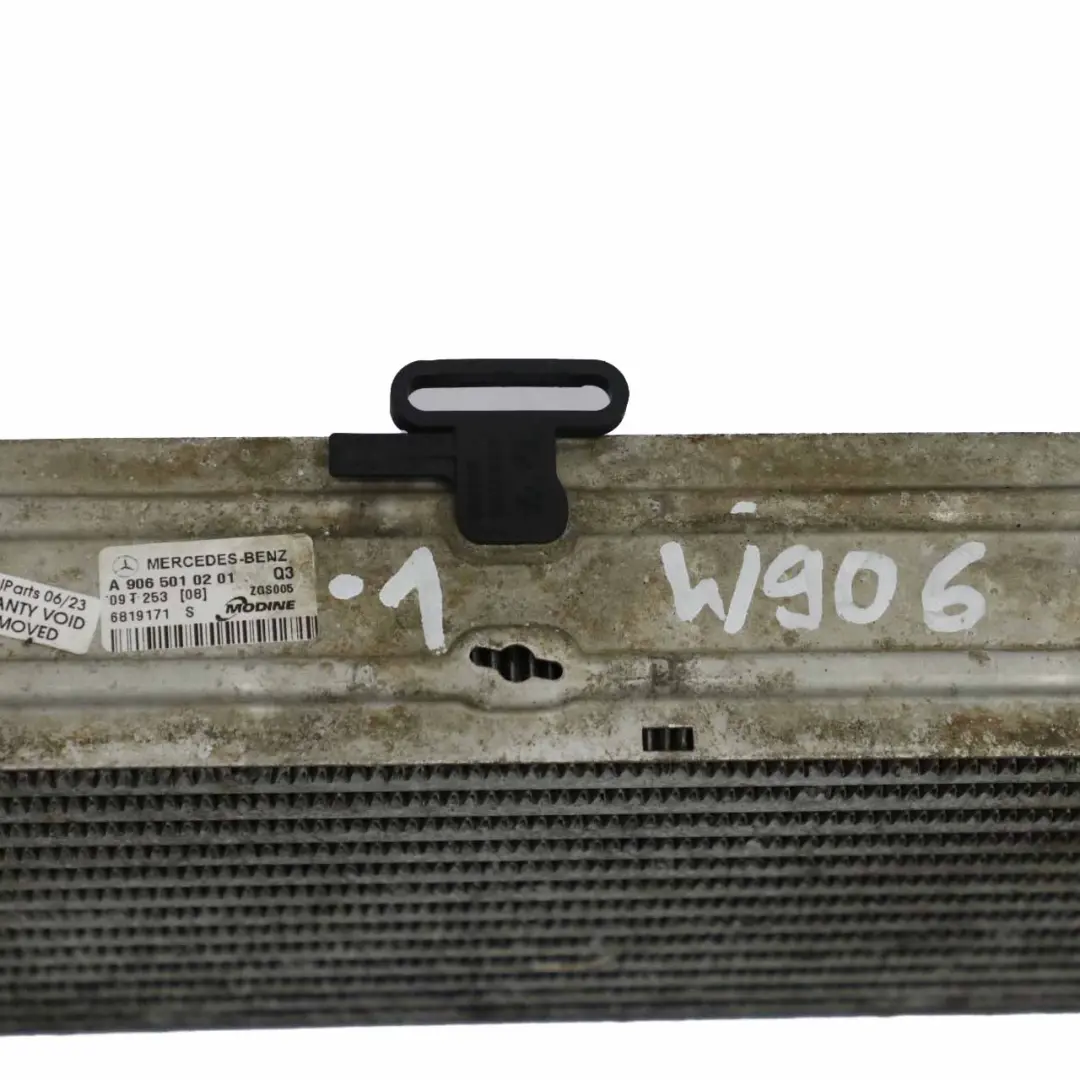 Charge Air Cooler Radiator Diesel to Mercedes W906 Intercooler with Part number A9065010201 Mercedes W906 Intercooler Charge Air Cooler Radiator Diesel - SKU A9065010201-1 - Part number A9065010201